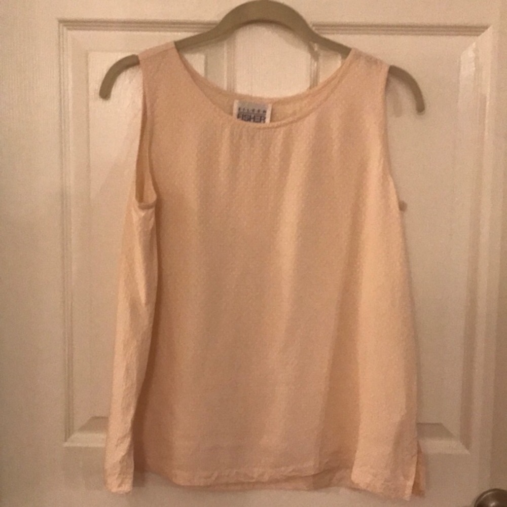 RePosh Eileen Fisher Textured Silk Blouse